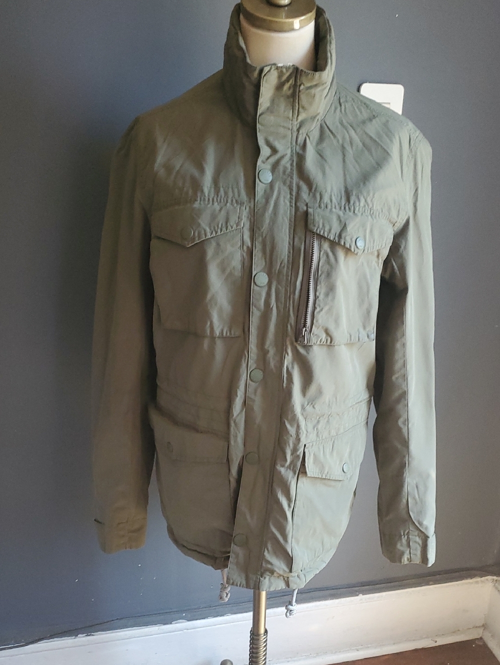 Faherty Olive Utility Field Jacket